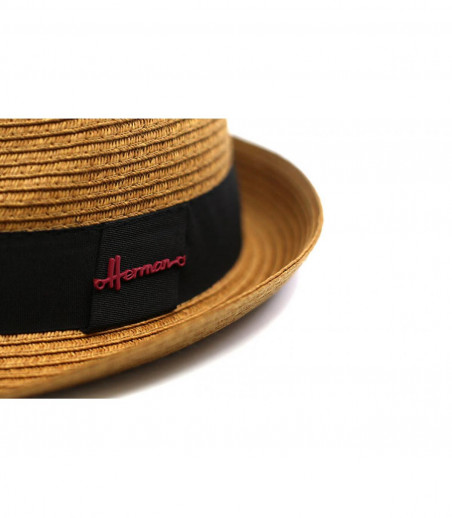 trilby paglia marrone Herman